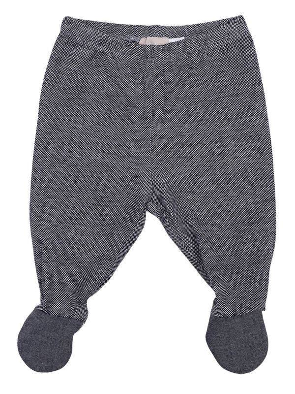 Boys White & Grey Printed Smock with  Legging image number 3